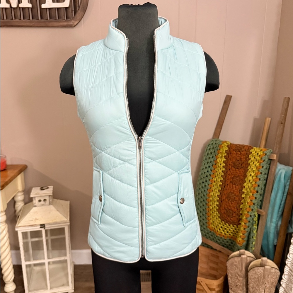 Grace & Lace • Icy Mint Puffer Vest